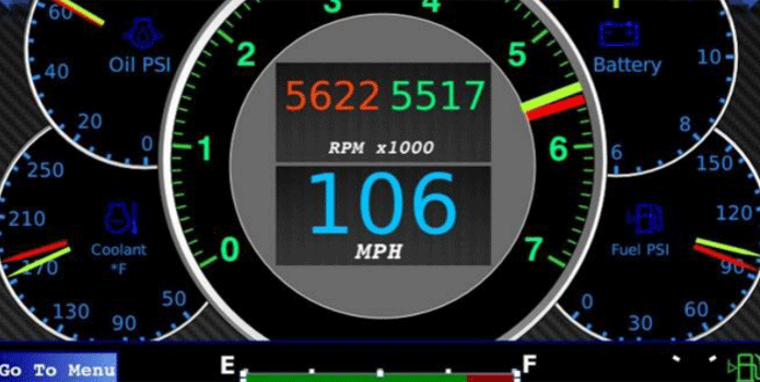 Boat owners with Ilmor's Merlin dash system can customize their readouts to gauge and/or text and numeric views.