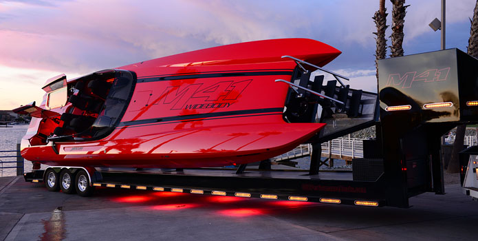 A highlight of 2013 for Dave Hemmingson, the founder of Dave's Custom Boats, was finishing the company's second M41 Widebody model and showcasing it at the Big Cat Poker Run in Northern California.