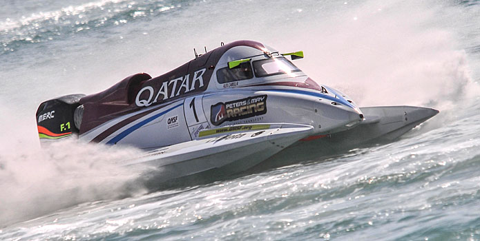 Qatar Team driver Alex Carella earned his eighth career pole position at the F1 H2O Grand Prix of Qatar.