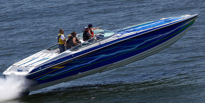 If the Radar Shootout is greenlighted for 2014, NJPPC members will get to find out how their boats can run—in calm water. Photo courtesy/copyright Tim Sharkey/Sharkey Images.
