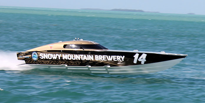 The owner of Snowy Mountain Brewery, Janssen said he is delighted at the influx of new boats and competitors in the Superboat V class.