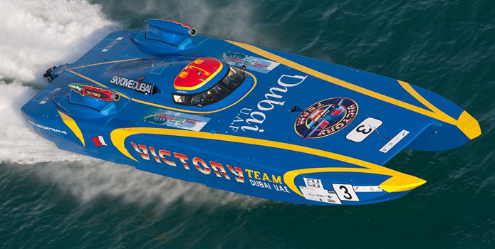 The Victory Team is reportedly pulling out of the 2013 Class 1 World Powerboat Championship season. Photo courtesy Class 1