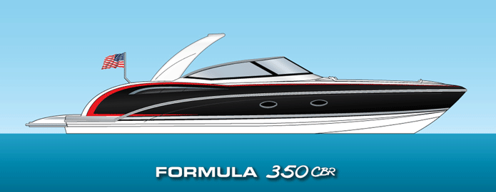 The Formula 350 CBR will hit the water in June.