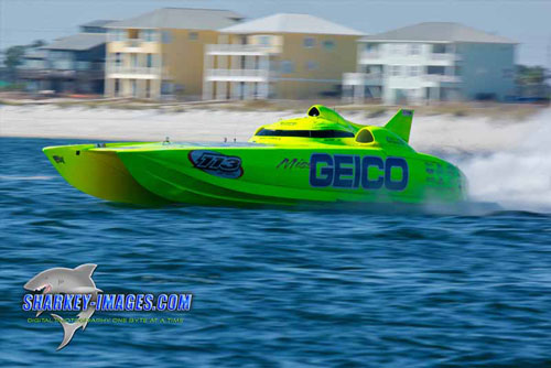 Miss Geico will have a major sponsor in Royal Purple for the 2012 and 2013 seasons. Photo courtesy/copyright Tim Sharkey/Sharkey Images.