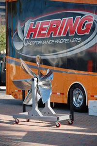 The Hering support trailer will be at nine events in 2011.