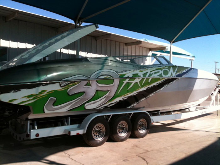 The 39 Patron from Kachina Boats is officially ready for on-water testing.