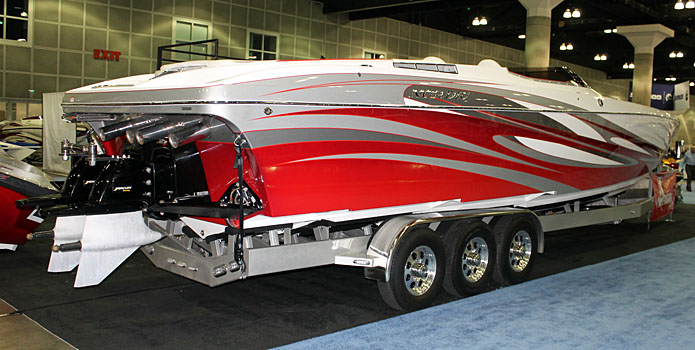 Nordic sold its first 39V powered by twin 700-hp engines from Mercury Racing at the L.A. Boat Show.
