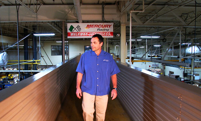 Rick Mackie, Mercury's senior marketing manager, knows the facility inside and out as he's given plenty of tours over his tenure with the company. Courtesy Mercury Racing