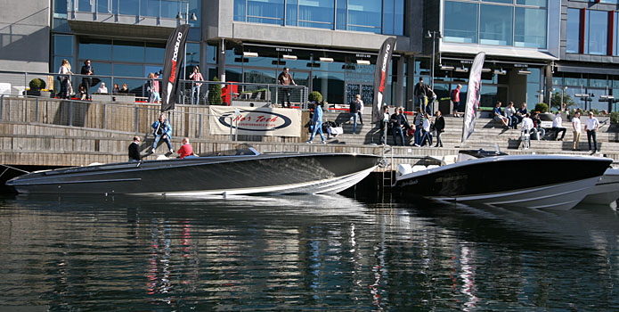 Speedboats.no, Nor-Tech's Norwegian dealer, displayed two new models—the 420 MC and the 