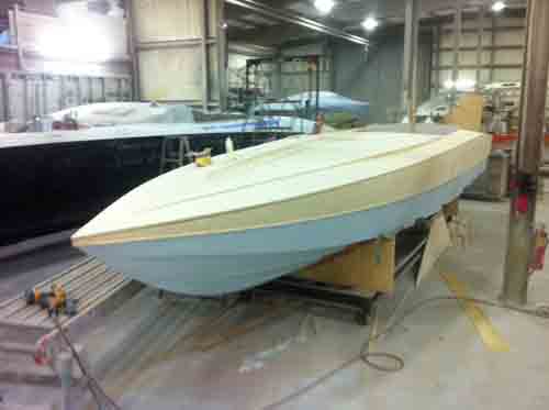 Final deck tooling for the Outerlimits SV29 takes shape.