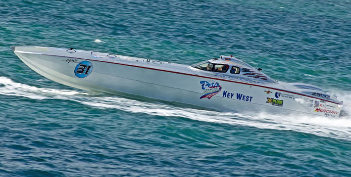 The throttleman for the Page Motorsports catamaran (shown here), Joey Gratton was one of three offshore racers killed during the 2011 Key West Offshore World Championships.