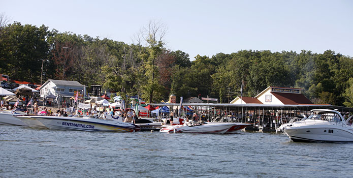 As usual, the docks at Captain Ron's will be full of boats for the Shootout. Photo by Robert Brown